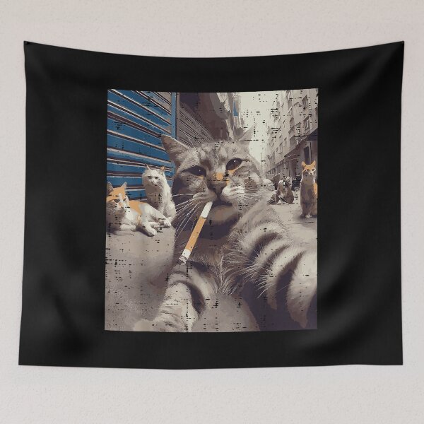 Item preview, Cat Smoking Meme Cats  designed and sold by BASKF.