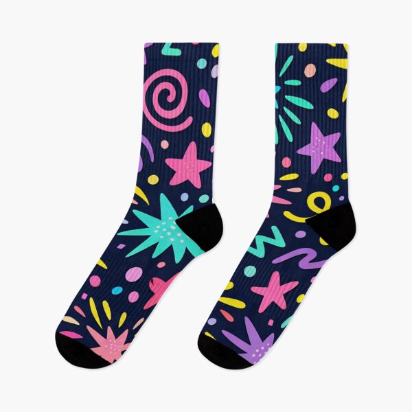 Item preview, Neon Fireworks Stars Hearts Doodles designed and sold by SassyArtistry.