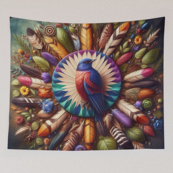 Item preview, Feathers, Leaves, and Bird designed and sold by TinCatOutPost.