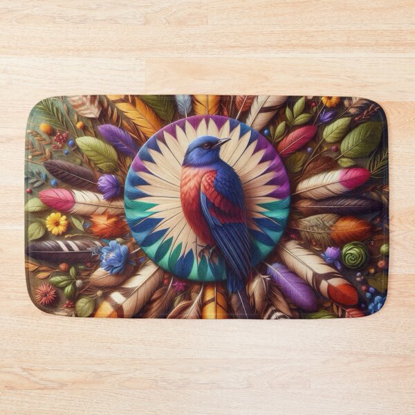 Item preview, Feathers, Leaves, and Bird designed and sold by TinCatOutPost.