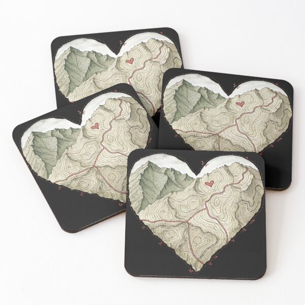 Item preview, Topographic Map Heart designed and sold by GogoGrove.