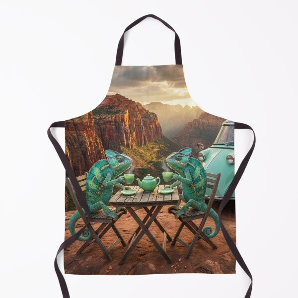 Item preview, Chameleons Have Tea in Zion National Park designed and sold by Tridentulus.
