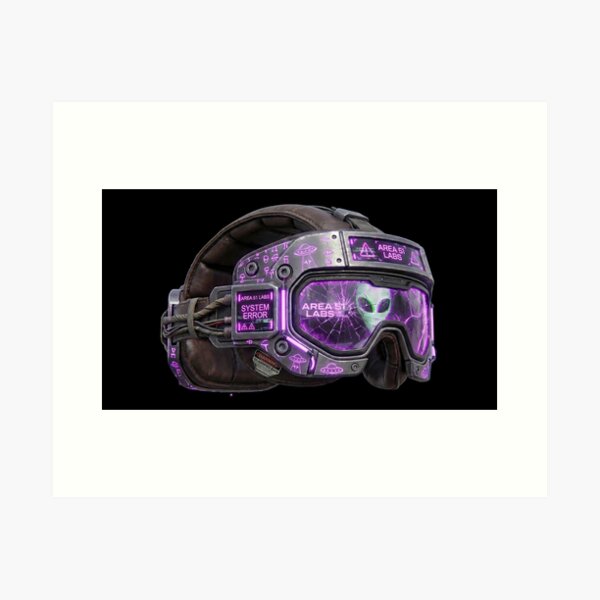 Item preview, Area 51 Labs: TACTICAL HELMET - Purple Edition (Classified Archive) designed and sold by AREA51.LABS.
