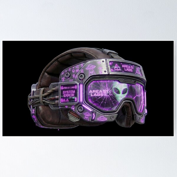 Item preview, Area 51 Labs: TACTICAL HELMET - Purple Edition (Classified Archive) designed and sold by AREA51.LABS.