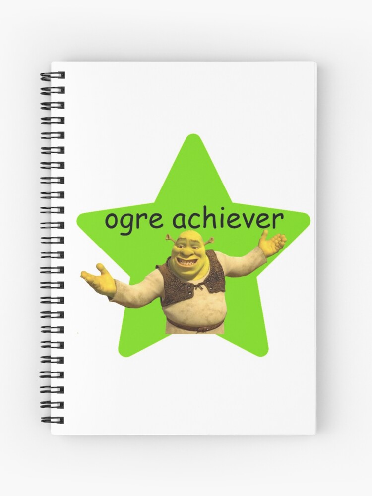 Shrek on the Croc | Spiral Notebook