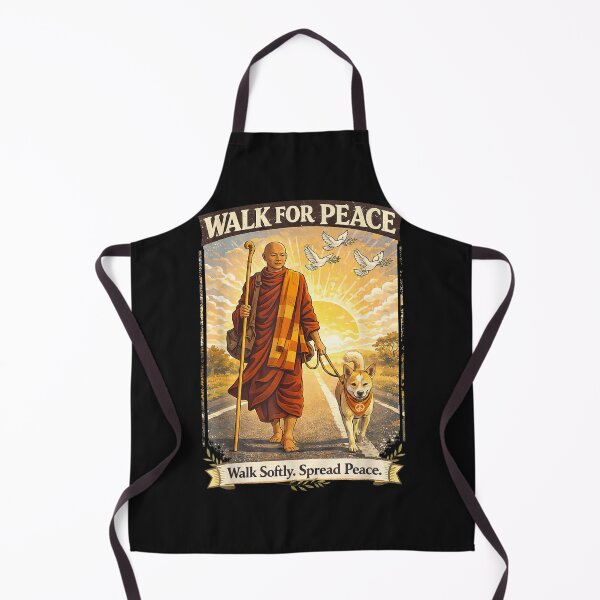 Item preview, Walk for Peace Monk and Peace Dog designed and sold by dianadouri.
