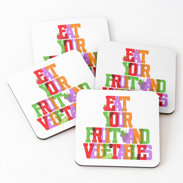Item preview, Eat your fruits & vegetables apple grapes lime designed and sold by Shedronpanda.