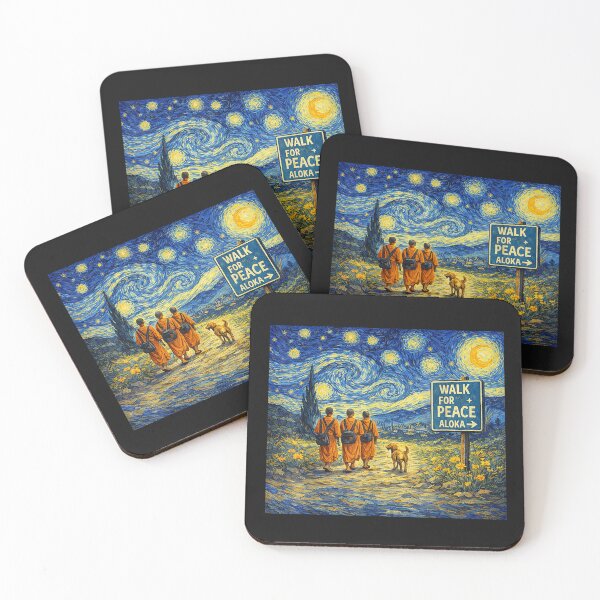 Item preview, Walk for Peace – Spiritual Monks and Dog Night designed and sold by dianadouri.