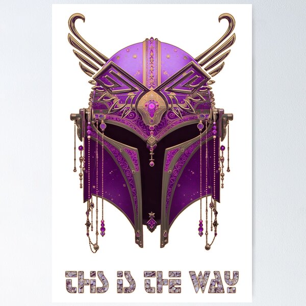 Item preview, Ornate Sci-Fi Warrior Helmet - Pink Gold designed and sold by Artsy Sharky.