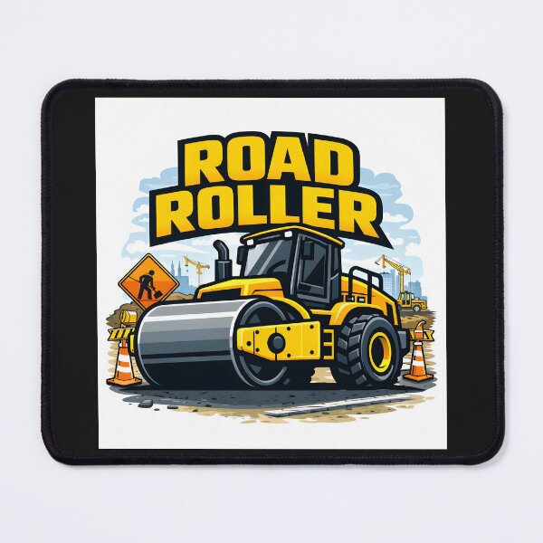 Item preview, Construction Vehicles - Road Roller Vintage Retro Design designed and sold by VintageImageInc.