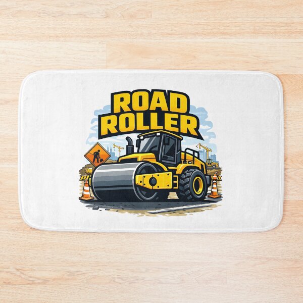 Item preview, Construction Vehicles - Road Roller Vintage Retro Design designed and sold by VintageImageInc.