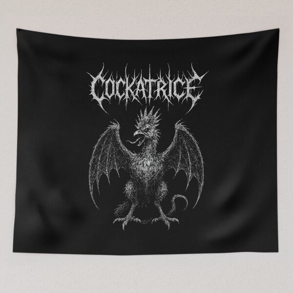 Item preview, Cockatrice – Gothic Mythical Beast Dark Fantasy Art designed and sold by Mortisigil.