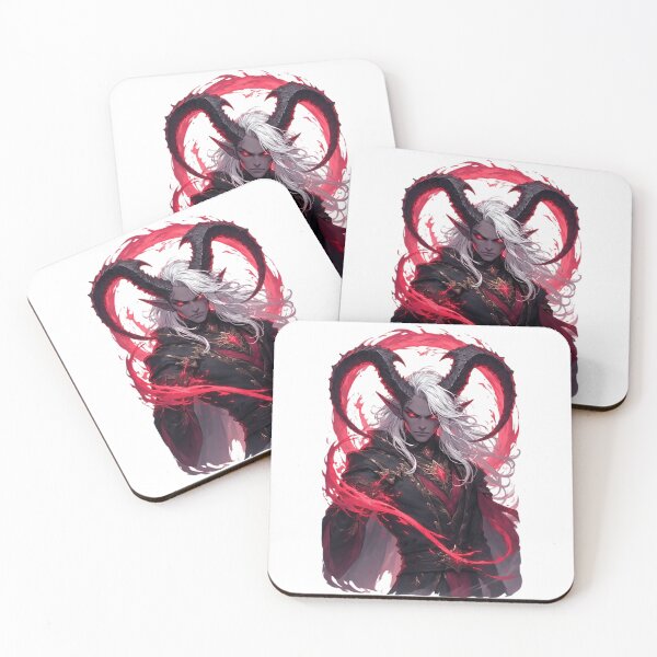 Item preview, Dark Elf Demon with Large Horns designed and sold by newvisionart191.