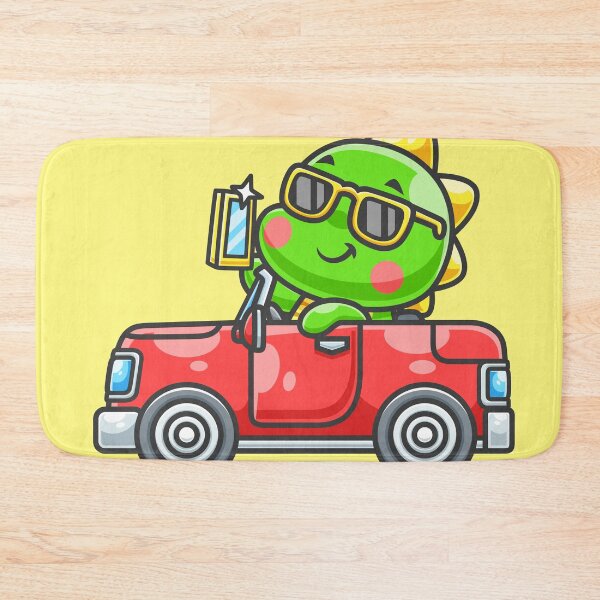 Item preview, Cute Baby Dino Taking Selfie in Car – Cartoon Vector Icon Illustration (Animal & Transportation Theme) designed and sold by hjian8219.