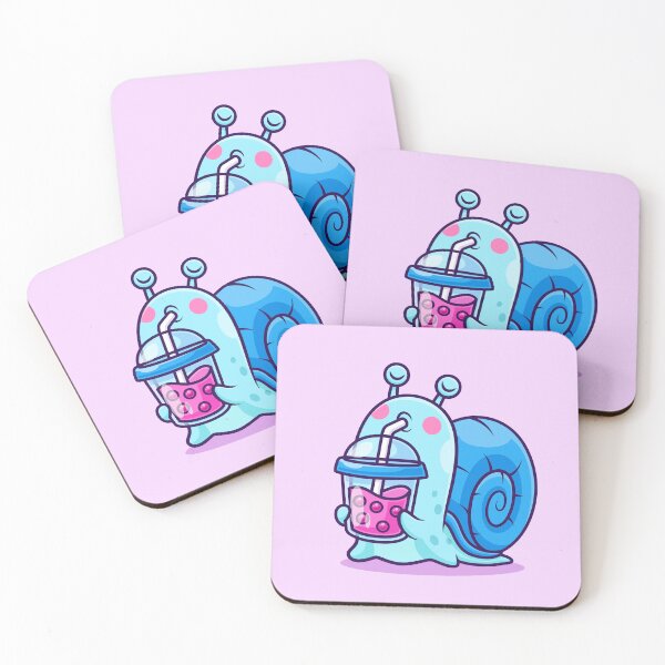 Item preview, Cute Snail Drinking Boba Milk Tea – Cartoon Vector Icon Illustration (Animal & Drink Theme) designed and sold by hjian8219.