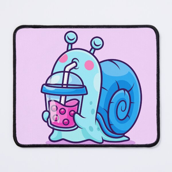 Item preview, Cute Snail Drinking Boba Milk Tea – Cartoon Vector Icon Illustration (Animal & Drink Theme) designed and sold by hjian8219.