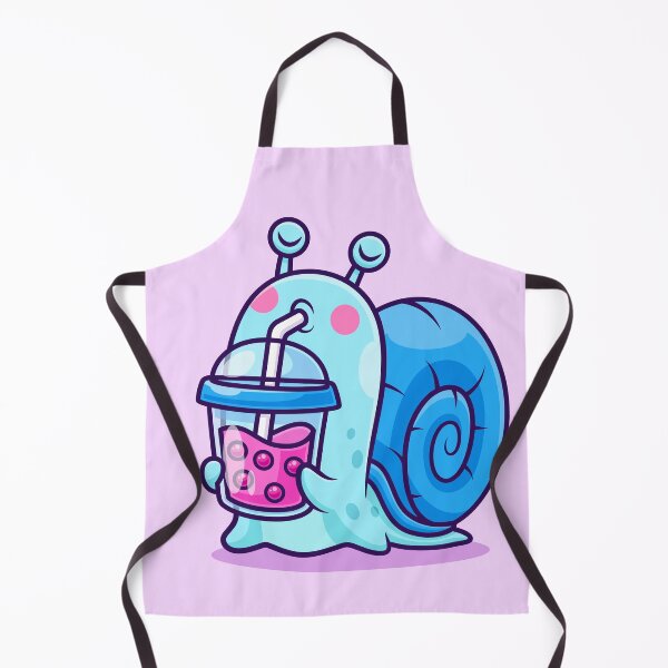 Item preview, Cute Snail Drinking Boba Milk Tea – Cartoon Vector Icon Illustration (Animal & Drink Theme) designed and sold by hjian8219.