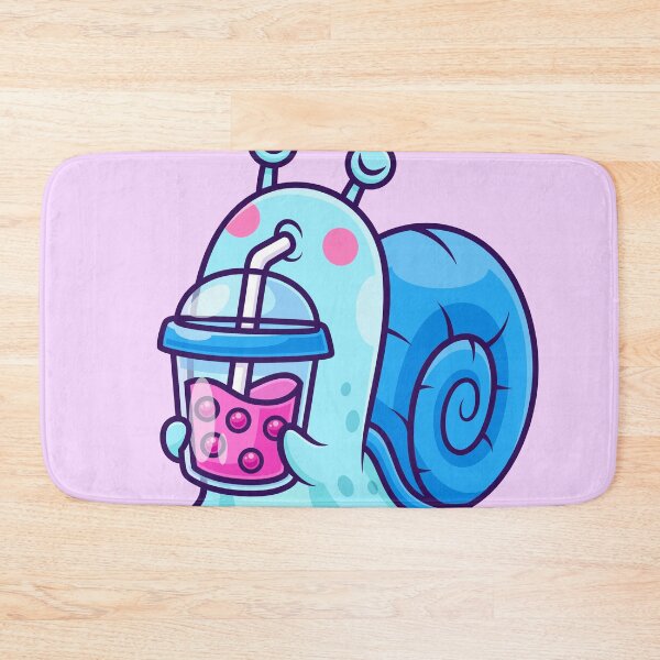 Item preview, Cute Snail Drinking Boba Milk Tea – Cartoon Vector Icon Illustration (Animal & Drink Theme) designed and sold by hjian8219.