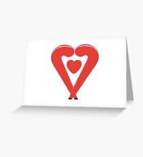 Feldhockey Lovestix Grußkarte