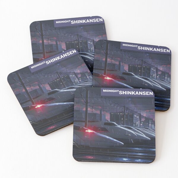 Item preview, Midnight Shinkansen – Japanese Bullet Train Night City Design designed and sold by JapanPopArt.
