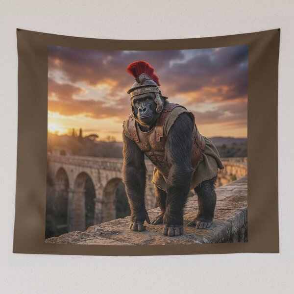 Item preview, Gorilla Centurion Holds Down the Fort designed and sold by Tridentulus.