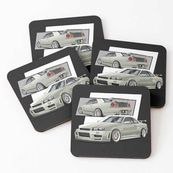 Item preview, Nissan Skyline (R34)  + Back Angle  |  JDM Digital Art designed and sold by SobrozaDesign.