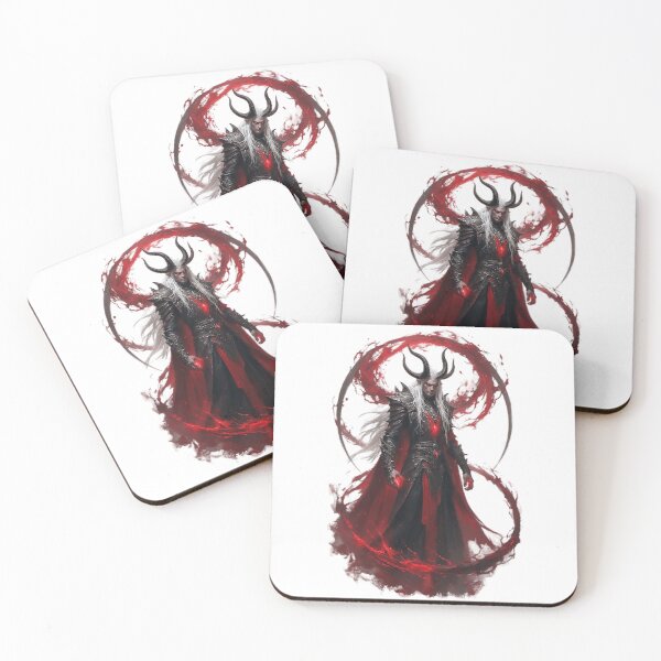 Item preview, Dark Armored Demon Lord with Red Energy designed and sold by newvisionart191.