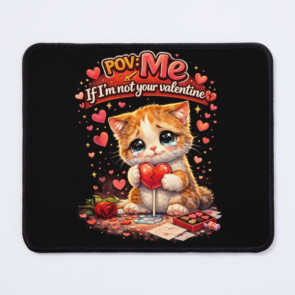 Item preview, Romantic Valentine Cat Quote Pov Not Your valentine designed and sold by PluffyPanda.