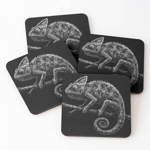 Item preview, Chameleon – Gothic Distressed Reptile Art designed and sold by Mortisigil.