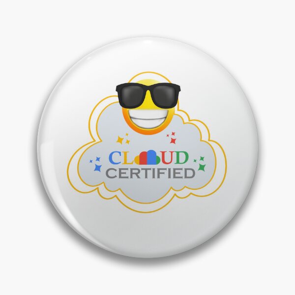 Item preview, Cloud Certified Emoji Design | Google Cloud colors | Stickers, T-Shirts, Mugs, Backpacks, Pins, Notebooks & More designed and sold by I am Certified.