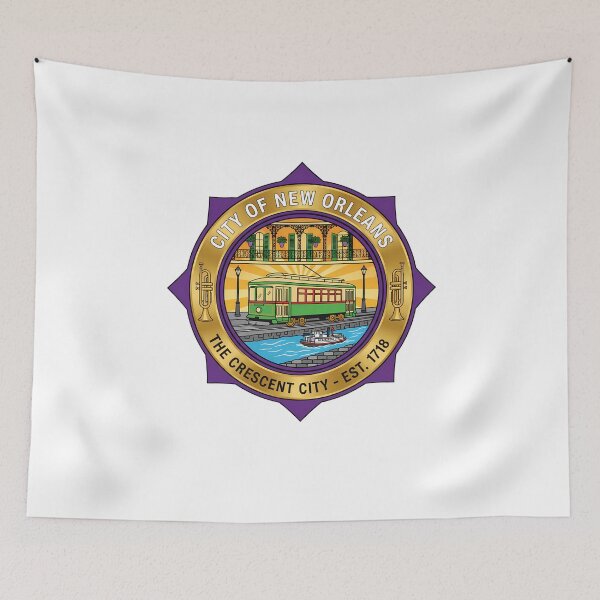 Item preview, New Orleans City Seal Streetcar Steamboat 1718 designed and sold by k3rstman1.