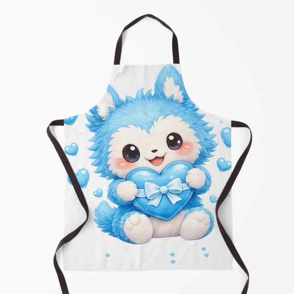 Item preview, Blue Heart Bubu Plush Character - NixWing Comfort Collection designed and sold by NixFire.