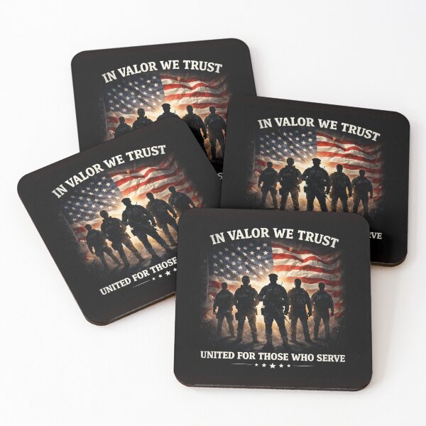 Item preview, In Valor We Trust – United for Those Who Serve Patriotic designed and sold by PoliticalArtist.