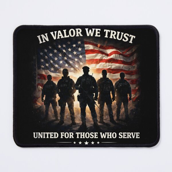 Item preview, In Valor We Trust – United for Those Who Serve Patriotic designed and sold by PoliticalArtist.