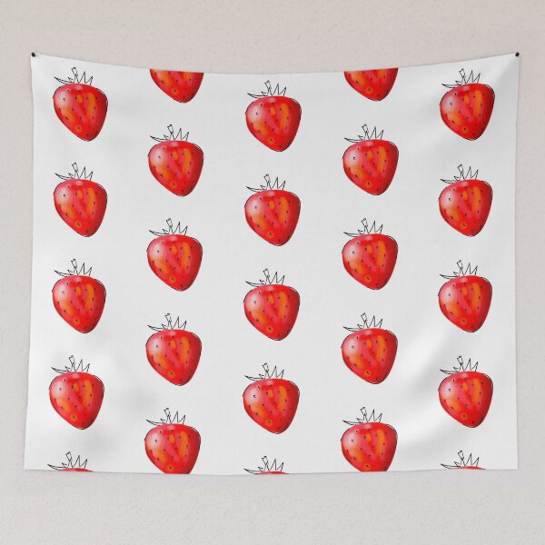 Item preview, Watercolor Red Strawberry and Lines designed and sold by Colormarch.