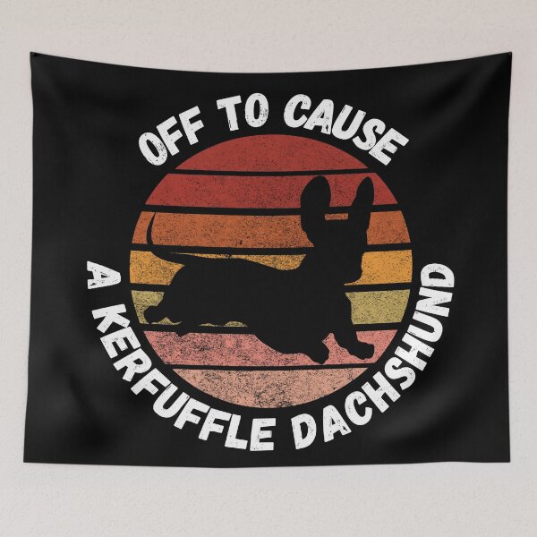Item preview, Off to Cause A Kerfuffle Dachshund designed and sold by 9morethan9®.