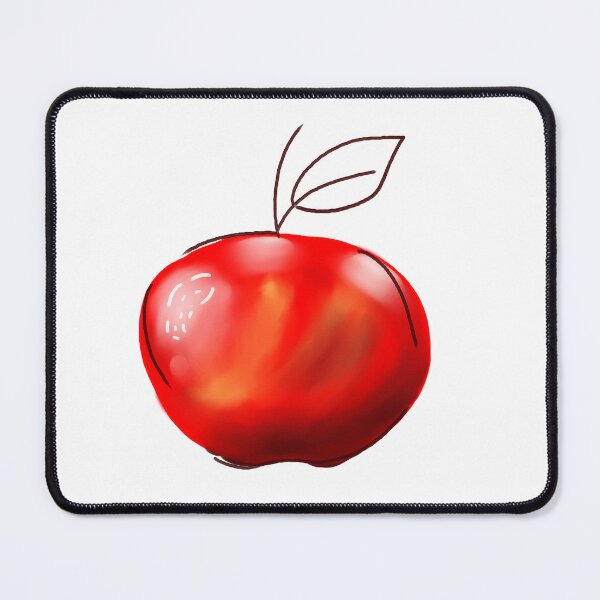 Item preview, Watercolor Red Apple and Lines designed and sold by Colormarch.