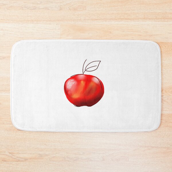 Item preview, Watercolor Red Apple and Lines designed and sold by Colormarch.