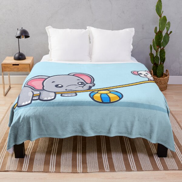 Item preview, Cute Elephant Playing Seesaw with Mouse – Cartoon Vector Icon Illustration (Animal & Holiday Theme) designed and sold by hjian8219.