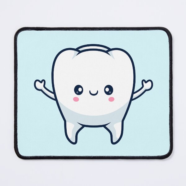 Item preview, Cute Smiling Tooth – Cartoon Vector Icon Illustration (Education & Object Theme) designed and sold by hjian8219.