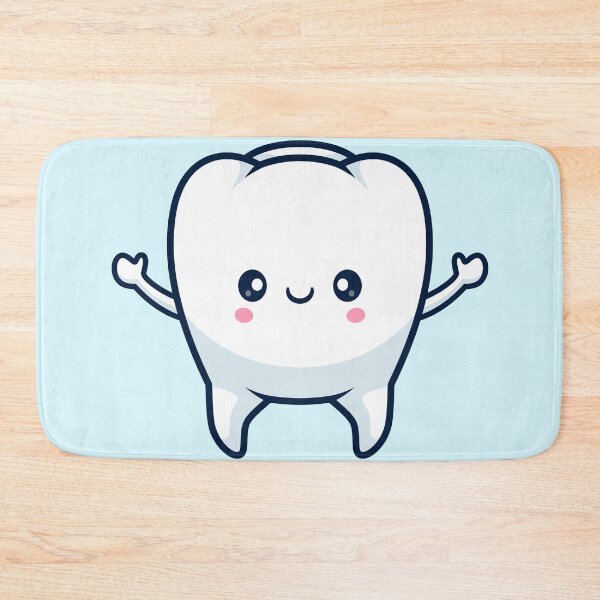 Item preview, Cute Smiling Tooth – Cartoon Vector Icon Illustration (Education & Object Theme) designed and sold by hjian8219.