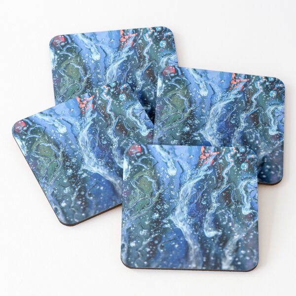 Item preview, Water droplets - blue  designed and sold by OzzyluArt.