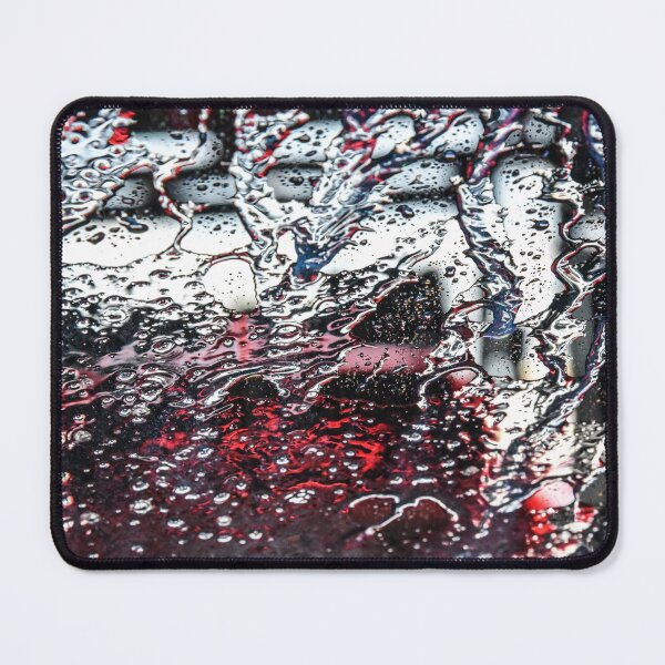 Item preview, Droplets on a windshield - reds, white and some blue  designed and sold by OzzyluArt.