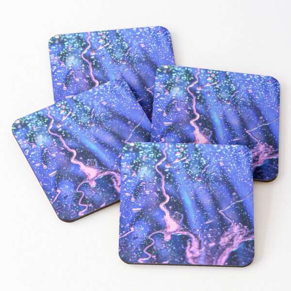 Item preview, Droplets on a windshield - blue with some pink  designed and sold by OzzyluArt.