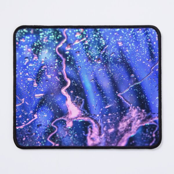 Item preview, Droplets on a windshield - blue with some pink  designed and sold by OzzyluArt.