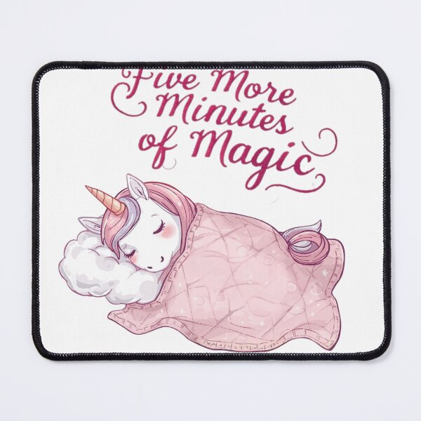 Item preview, Five More Minutes of Magic- Cute Unicorn Design designed and sold by Mystic Moons Art & Design.