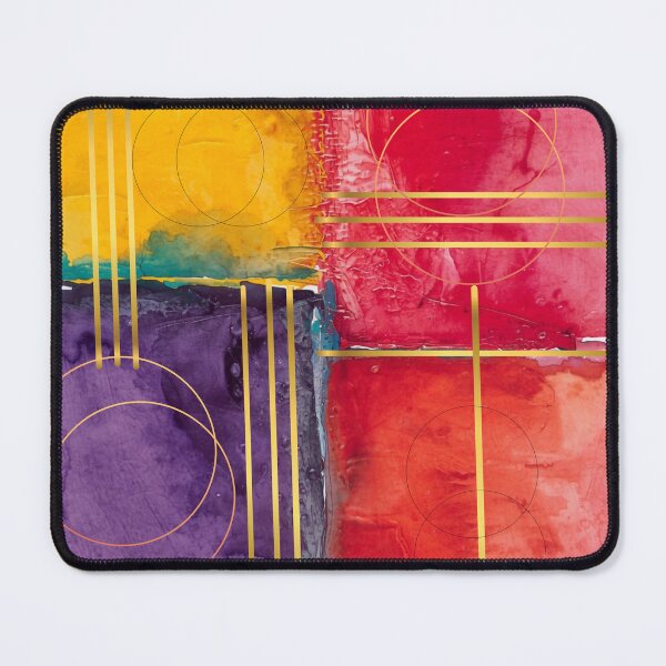 Item preview, A colorful Abstract Composition Circles and Lines designed and sold by Modern-Tropical.