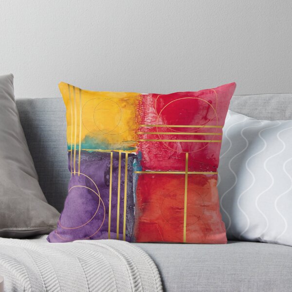 Item preview, A colorful Abstract Composition Circles and Lines  designed and sold by Modern-Tropical.