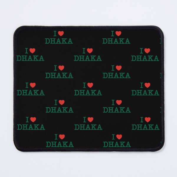 Item preview, I Love Heart Dhaka Bangladesh and Map Typewriter font (green & red) designed and sold by dezanli.