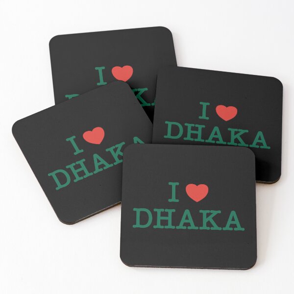 Item preview, I Love Heart Dhaka Bangladesh and Map Typewriter font (green & red) designed and sold by dezanli.